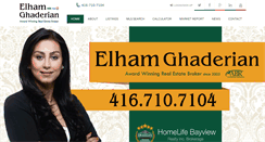 Desktop Screenshot of elhamghaderian.com